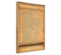 Plaque en bois vintage - La loi du mariage - Décoration murale amusante - 30 cm x 40 cm