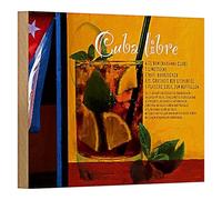 Plaque en bois vintage | Recette Cuba Libre | Décoration de bar rétro | 18 cm x 12 cm