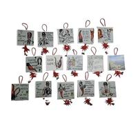 Plaque en carton 8 x 8 cm environ pour accrocher à la maison bar, hauteur 14 cm, phrases Naples et tout type : votre envie est ma force et d'autres avec des cornes rouges horn charms lucky