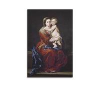 Plaque en étain à l'ancienne Vierge mère câlins enfant église poster art hôpital Decora famille décoration club chambre cadeau croyant 30,5 x 45,7 cm
