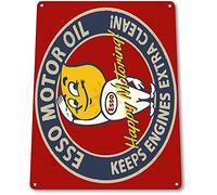 Plaque en étain B816 Esso Motor Oil Gas Oil Auto Shop Garage Gas Oil Metal Decor Tin Sign 20 x 30 cm