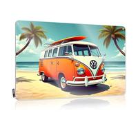 Plaque en étain vintage avec van Volkswagen - Décoration de chambre - 20 x 30 cm