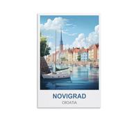 Plaque en étain vintage Novigrad Croatie affiches drôles bar étain signes avertissement métal signes vintage homme cave décoration murale 30x40cm