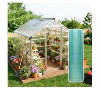 Plaque en Fibre de Verre 0.8 mm, Plaque Polycarbonate pour Serre Jardin Transmission Lumineuse Uniforme pour Vérandas, Auvents, Passerelles et Lucarnes(0.5x15m)