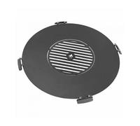 Plaque en fonte pour braséro 102cm, grille inclue 50cm, avec poignées, CookKing, 222382