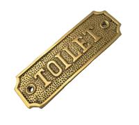 Plaque en laiton faite à la main pour porte de toilettes, salle de bain, pub/boutique/maison style rétro antique