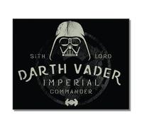 Plaque en m tal Star Wars Sith Lord Dark Vador de Desperate Enterprises - D coration murale vintage en m tal - Fabriqu e aux tats-Unis