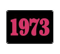 Plaque en métal 1973 « Mind Your Own Uterus » - 25,4 x 35,6 cm - Résistante aux intempéries et antirouille - Poster rustique - Pour entreprise, maison, bar, salon, garage