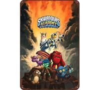 Plaque en métal - 20,3 x 30,5 cm - Skylanders Academy 2 - Décoration murale personnalisée