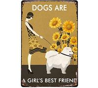 Plaque en métal 30,5 x 20,3 cm, « Fun Ways to Celebrate Sunflower », vintage, fille, meilleure amie, Samoyède, plaque en métal, art rétro, décorations amusantes pour maison, bar, pub, café, ferme, cha