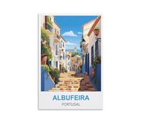 Plaque en métal Albufeira Portugal, décoration murale pour maison, salle à outils, bar, club, restaurant, café, 15 x 30 cm