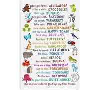 Plaque en métal amusante en forme d'alligator « See You Later » - Décoration murale pour Noël, pendaison de crémaillère, anniversaire, fils, fille, rentrée scolaire, étudiant, enseignant - 20,3 x 30,5