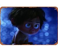Plaque en métal Arlo In The Good Dinosaur - 20,3 x 30,5 cm - Décoration murale vintage rétro