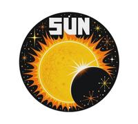 Plaque en métal avec astronomie solaire et cosmos spatiale
