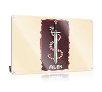 Plaque en métal avec inscription « Alien Sword : A Serpent's Tale Of Mystery And Magic » - Décoration vintage pour homme (20 x 30 cm)