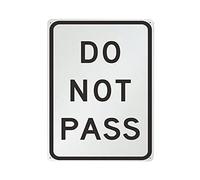 Plaque en métal avec inscription « Do Not Pass » - Décoration murale vintage - Décoration murale de cuisine de campagne - Décoration d'intérieur ou de garage - 40,6 x 30,5 cm