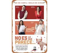 Plaque en métal avec inscription « No es lo que parece » - Décoration murale - Cadeau pour maison, rue, bar, restaurant, café, magasin - 20,3 x 30,5 cm