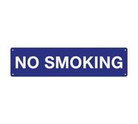 Plaque en métal avec inscription « No Smoking Policy Notice »