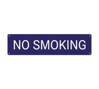 Plaque en métal avec inscription « No Smoking Policy Notice »