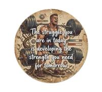 Plaque en métal avec slogans de guérison « The Struggle You Are in Today Is Developing The Strength You Need for Tomorrow »
