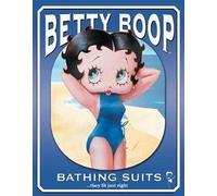 Plaque en métal Betty Boop Bathing Suits Swimsuit 20,3 x 30,5 cm