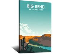 Plaque en métal Big Bend National Park - Décoration murale vintage et artistique - 30 x 40 cm - Idéale pour la maison, la cuisine, le bar, la terrasse ou une cave - Décoration humoristique