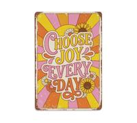 Plaque en métal « Choose Joy Every Day »