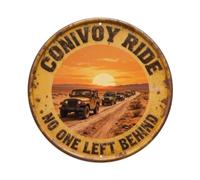 Plaque en métal Convoy Ride No One Left Behind