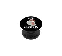 Plaque en métal en Forme de Corne de Noël à Bascule Père Noël PopSockets PopGrip Adhésif