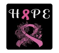 Plaque en métal humoristique avec inscription « Hope Breast Cancer Awareness » - Décoration d'intérieur pour porche, cuisine, arrière-cour - 30,5 x 30,5 cm