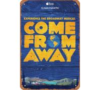 Plaque en métal humoristique « Come from Away » - 20,3 x 30,5 cm - Décoration murale - Cadeau pour la maison, la rue, les bars, les restaurants, les cafés, les magasins