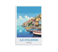 Plaque en métal humoristique vintage, Île d'Oléron, France, cadeau inspirant pour femmes et hommes, affiche rétro en métal, décoration murale, 30 x 40 cm