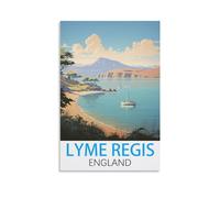 Plaque en métal humoristique vintage, Lyme Regis, Angleterre, cadeau inspirant pour femmes et hommes, décoration murale rétro en métal, 20 x 30 cm