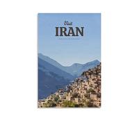 Plaque en métal Iran Maisons Rétro Décor Art Signe Maison Cuisine Bar Café Club Cave Décoration Murale Vintage Voyage Plaque en Étain 20x30CM