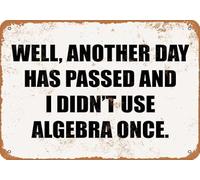 Plaque en métal « Je ne discute jamais, j'explique simplement pourquoi j'ai raison » - Décoration murale rétro en aluminium - 20 x 30 cm (8 x 12 pouces) - Idéale pour jardin, garage, bureau, bar ou c