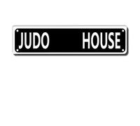 Plaque en métal Judo House 10,2 x 40,6 cm