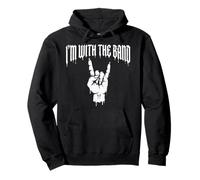 Plaque en métal Lourd I'm with The Band Rock Lover Sweat à Capuche