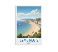 Plaque en métal Lyme Regis Dorsets pour maison, bar, pub, cuisine, garage, restaurant, décoration murale, 30 x 30 cm