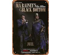 Plaque en métal Ma Rainey's Black Bottom (2020) - 20,3 x 30,5 cm - Décoration murale vintage rétro