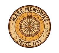 Plaque en métal Make Memories Seize Day