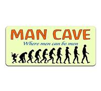 Plaque en métal Man Cave: Where men can be men