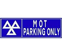 Plaque en métal Mot Parking Only pour garage, centre de test de pneus 20,3 x 30,5 cm