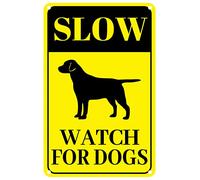 Plaque en métal motif montre lente pour chiens - Décoration murale exquise - Cadeau inspirant - Affirmations positives à suspendre pour bureau, salle de classe, maison, salon, chambre à coucher