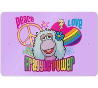 Plaque en métal Peace Love Fraggle Power Rock Mokey Business Office 30,5 x 20,3 cm