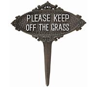 Plaque en métal Perfect Plants Please Keep Off The Grass