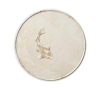 Plaque en métal pour café, club, bar, bureau, maison, jardin - 20,3 x 20,3 cm - Crème