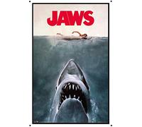 Plaque en métal rétro 20,3 x 30,5 cm JJaws Steven Spielberg Poster rétro en métal Pulp Fiction Movie Poster