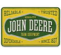 Plaque en métal rétro Jo-hn Deere pour maison, grotte, garage, bar, décoration murale, panneau en métal vintage, 20,3 x 30,5 cm