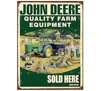 Plaque en métal rétro John et Deere Art classique vintage tendance en métal signe cool décoration cadeau placement à suspendre drôle maison grotte garage bar décoration murale vintage panneau en métal