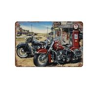 Plaque en métal rétro,Moto rétro cool,pour décoration de maison, cuisine, bar, café, club, cave - Décoration murale vintage,20 x 30 cm (8 x 12 inch)-R72